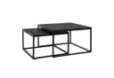 Home Collective Couchtisch 2er Set Schwarz Loft Design Verschachtelung Bild 4