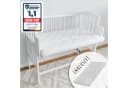 Kids Collective Beistellbett Weiß Umbaubar mit Matratze Bild 2