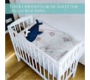 Kids Collective Beistellbett Weiß Umbaubar mit Matratze Bild 3