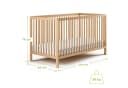Kids Collective Kinderbett Babybett Natur Buchenholz mit Lattenrost Bild 3