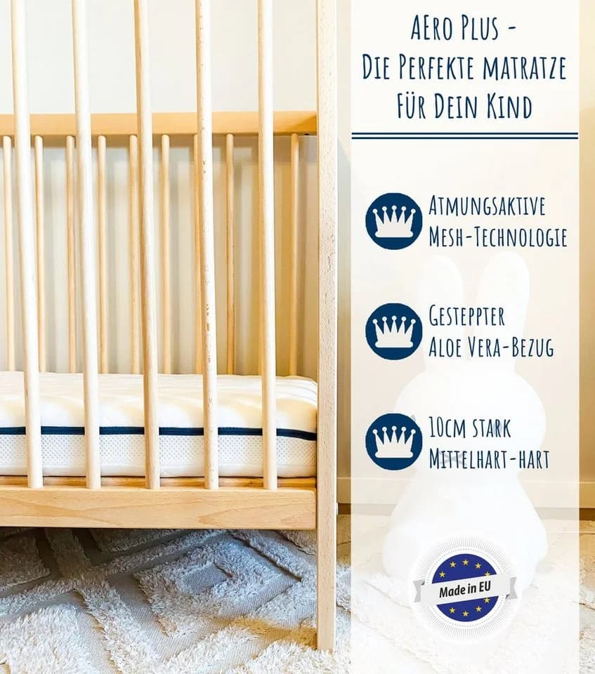 Kids Collective Kindermatratze AERO PLUS mit Ventilationsstreifen - Bild 3
