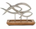 Wurm Dekofigur Otto Deko-Aufsteller Fische silberfarben Bild 2