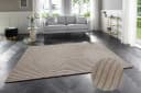 ELLE DECORATION Panglao Teppich Beige Kurzflor 3D Optik Bild 2