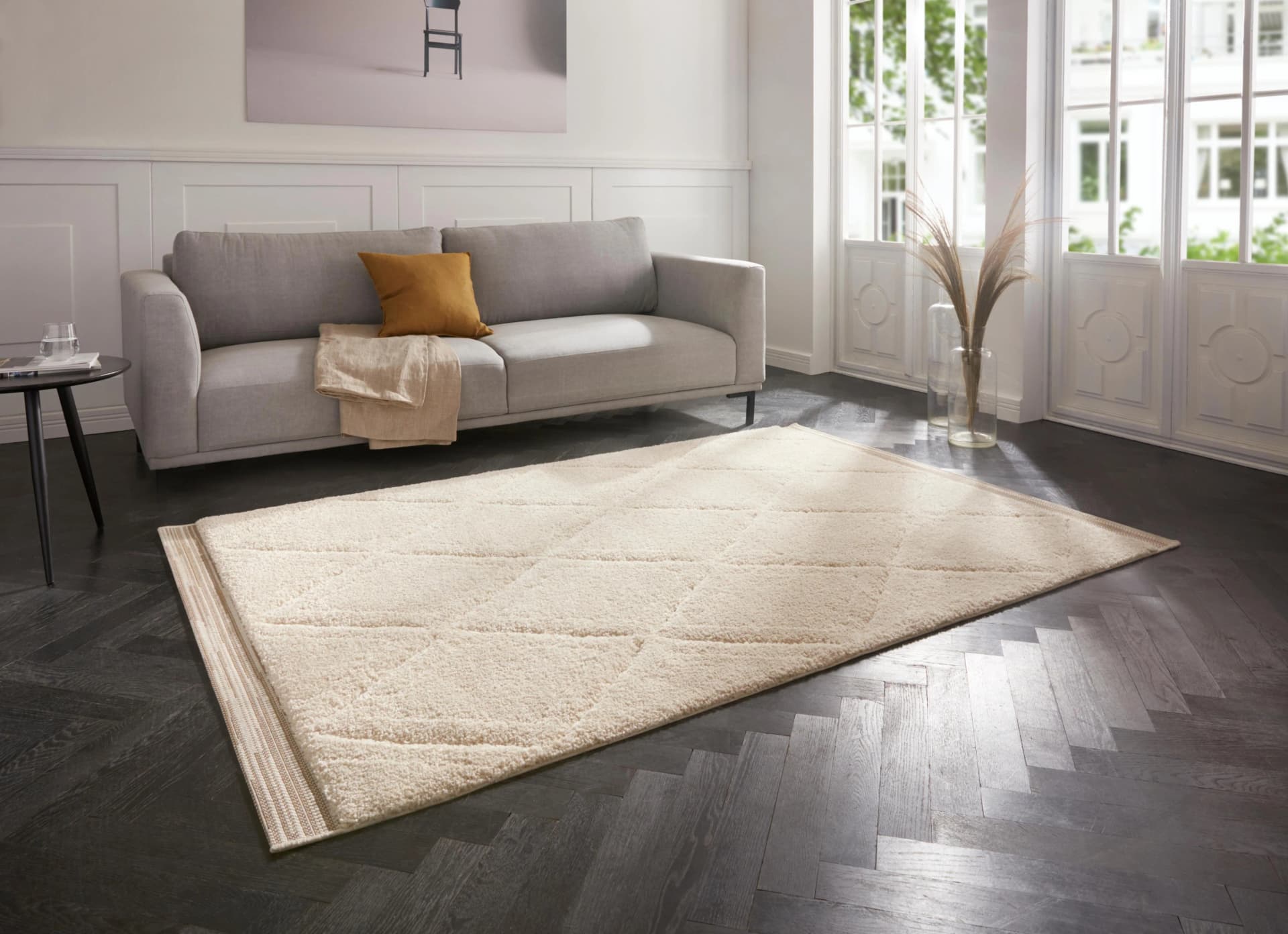 HANSE HOME Hochflor-Teppich Colin Beige Shaggy