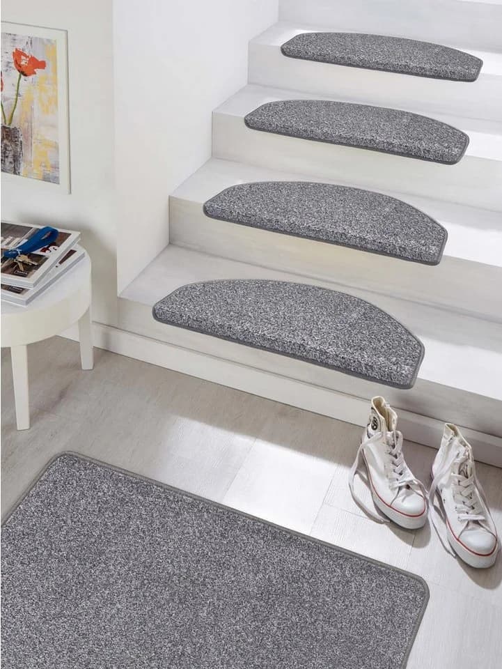 HANSE HOME EXCLUSIV Stufenmatte Set 15-tlg. Grau Polypropylen - Bild 5