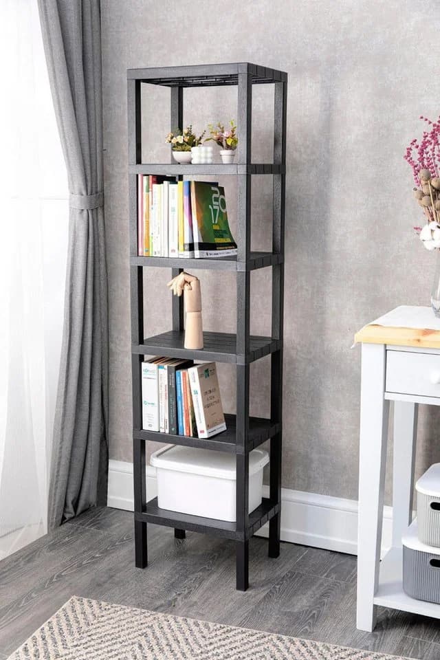 Luxury Bites Badregal Schwarz mit 4 oder 6 Ablagen - Bild 2