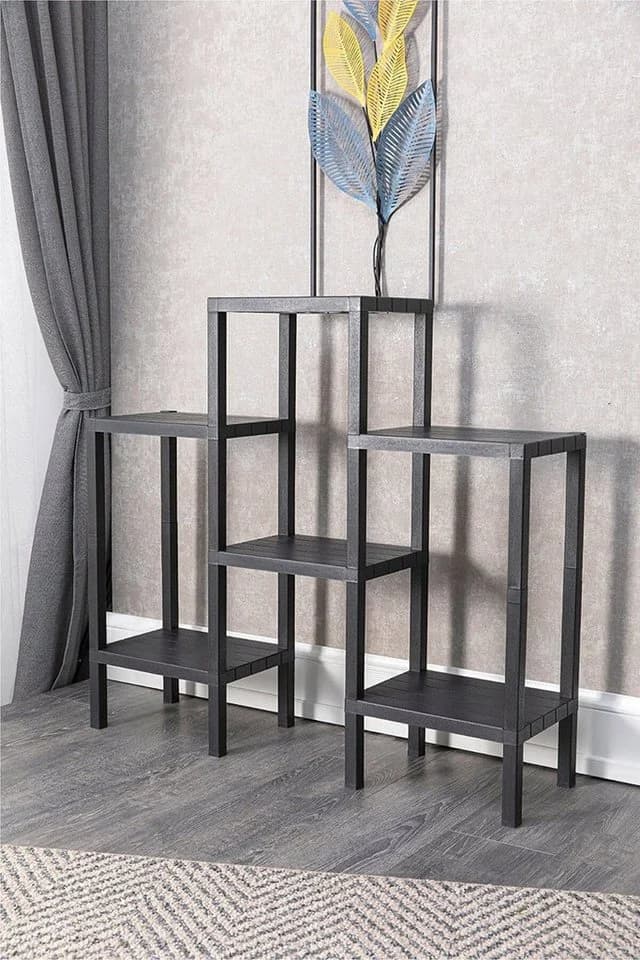 Luxury Bites Badregal Schwarz mit 4 oder 6 Ablagen - Bild 4