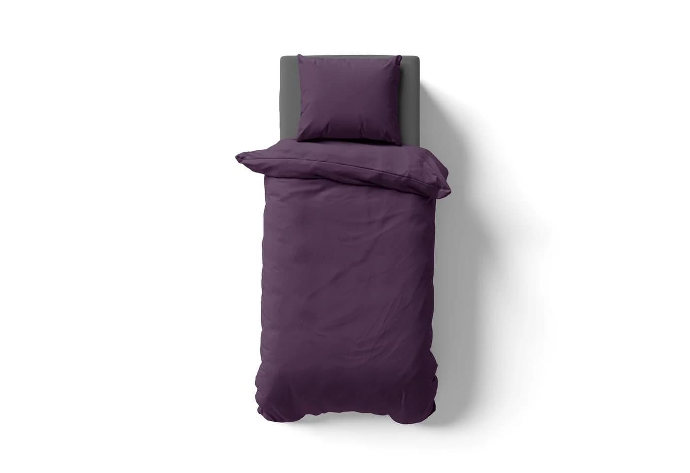 Hometex Premium Textiles Bettwäsche Mikrofaser Aubergine mit Reißverschluss - Bild 2