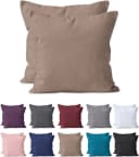 Hometex Premium Textiles Kissenbezug 2-er Set Nougat Mikrofaser Bild 2