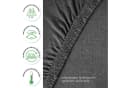 Hometex Premium Textiles Spannbettlaken Grau Mikroflausch Bild 5