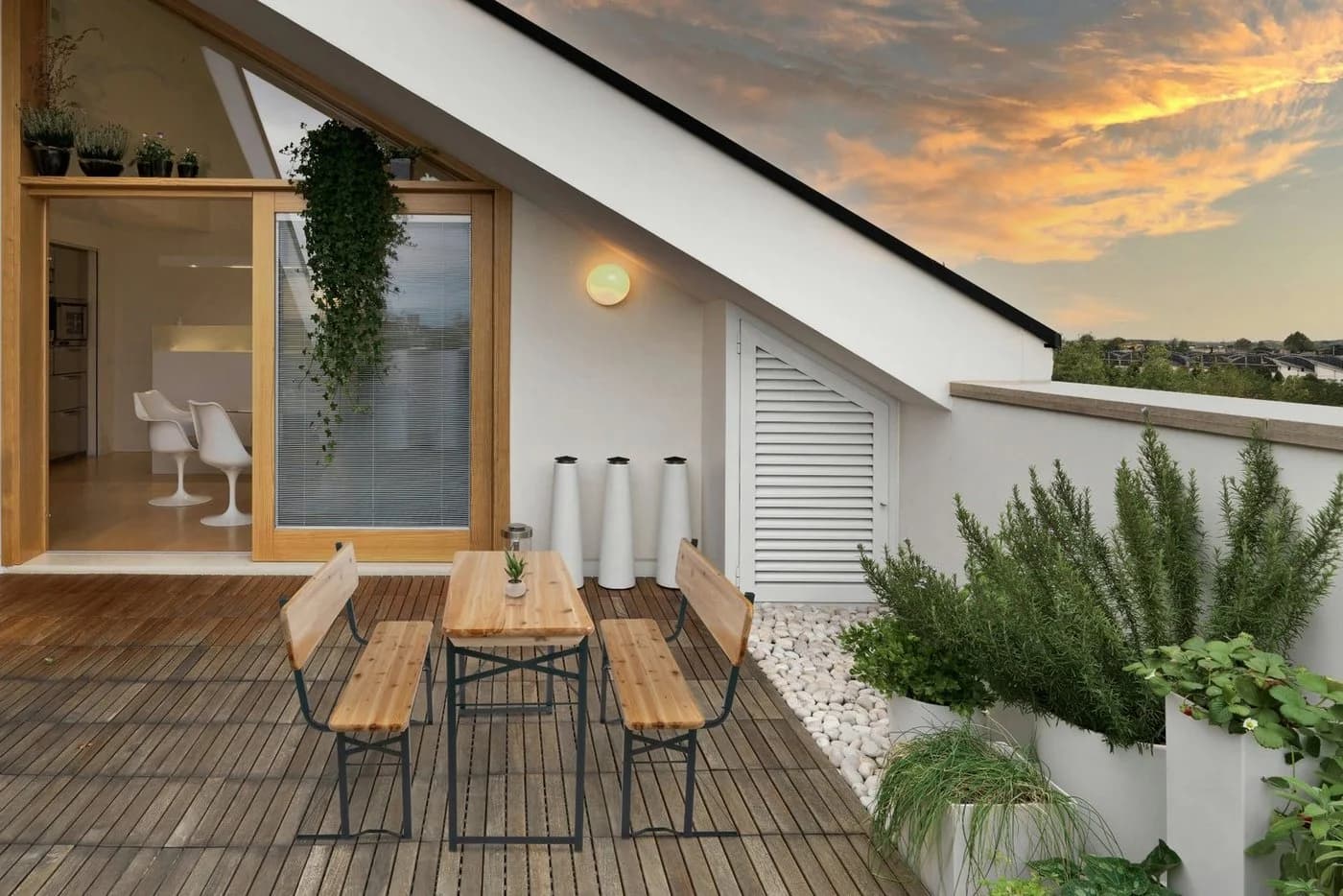Stagecaptain Bierzelttisch Hirschgarten Klappbar Holz Braun