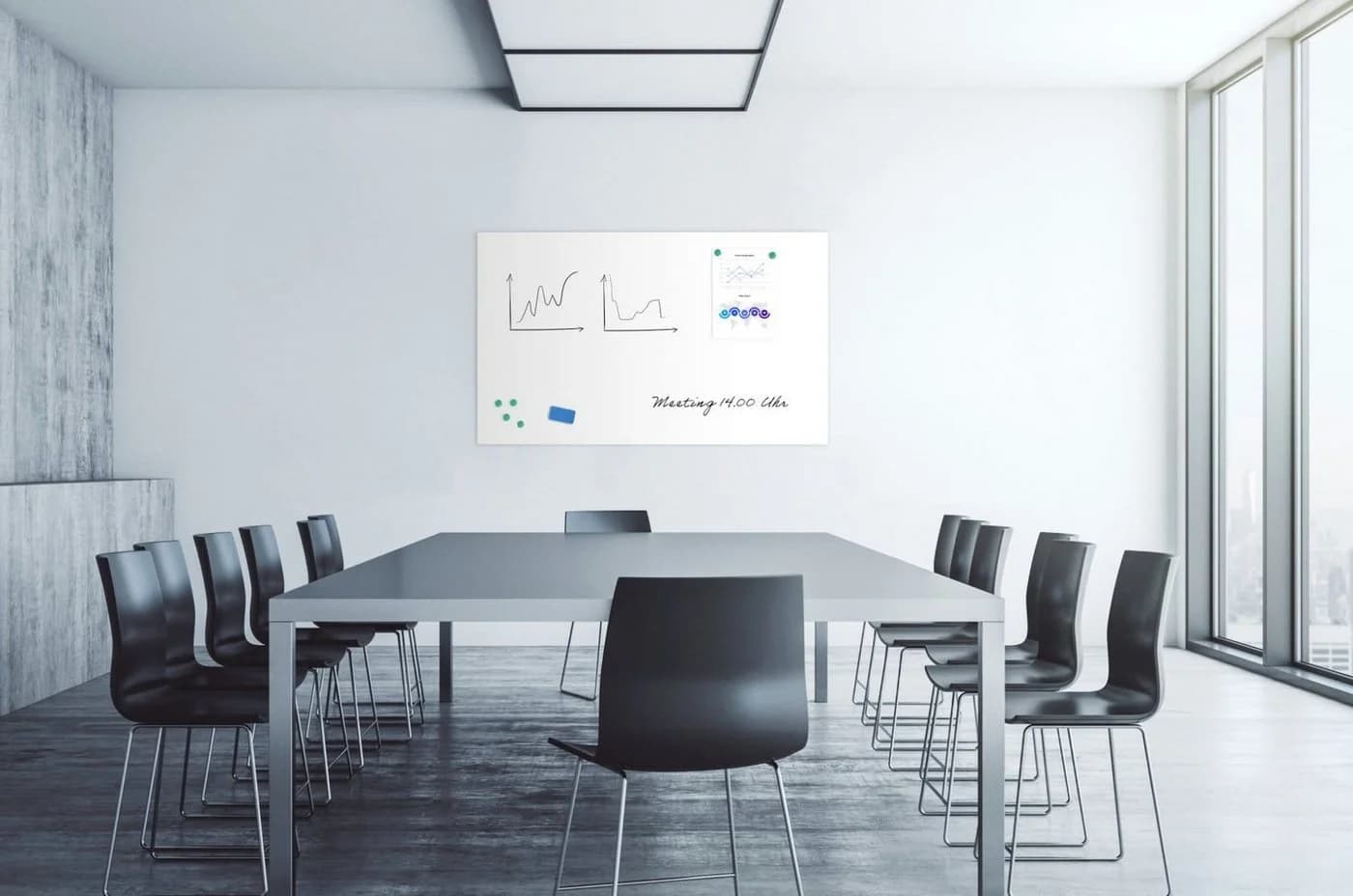 Stagecaptain Magnetische Whiteboard-Klebefolie Weiß