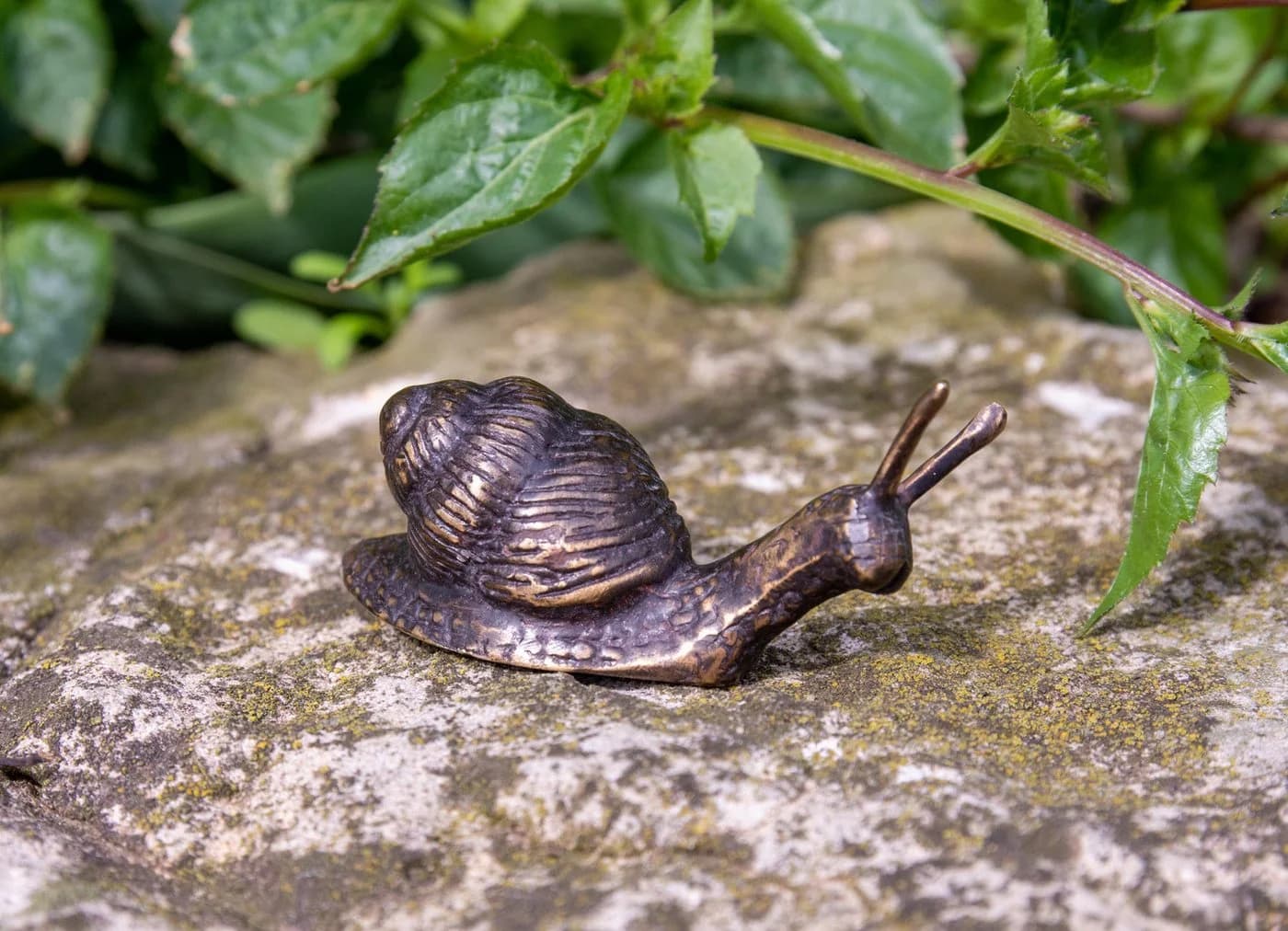 IDYL Dekofigur Bronze-Skulptur Schnecke mini - Bild 4