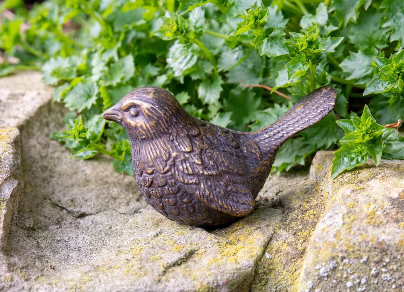 IDYL Dekofigur Zaunkönig Bronze witterungsbeständig - Bild 4
