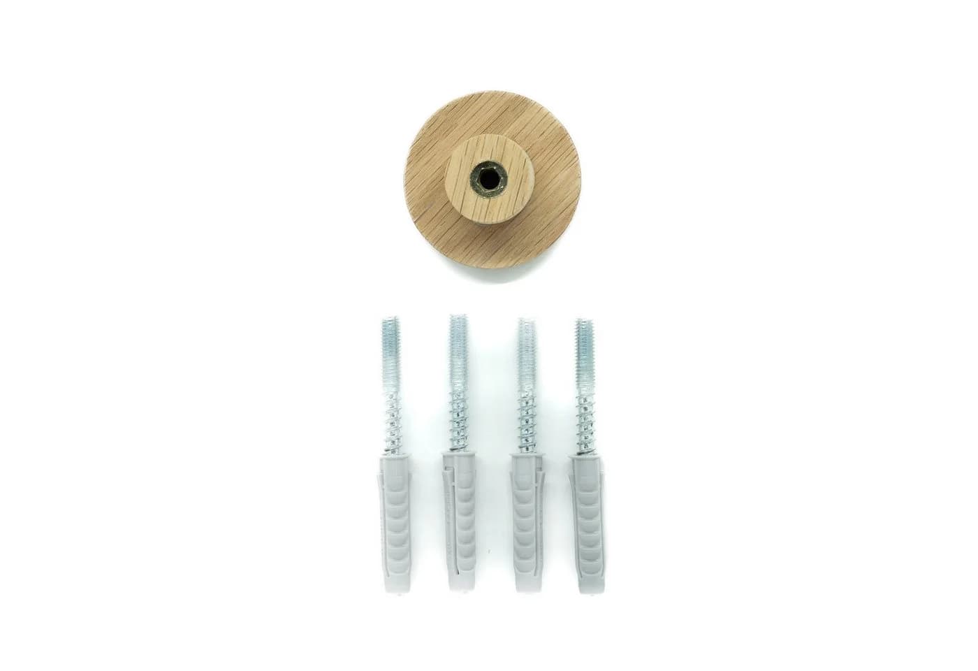 ScandiHooks Wandhaken Dinosaurier 4er Set Eichen-Massivholz - Bild 5