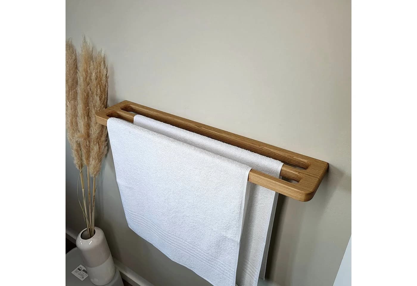 ScandiHooks Doppel-Handtuchhalter Eichenholz Skandinavisch - Bild 3