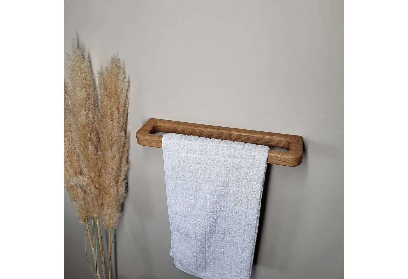 ScandiHooks Handtuchhalter aus massivem Eichenholz Skandinavisch - Bild 3