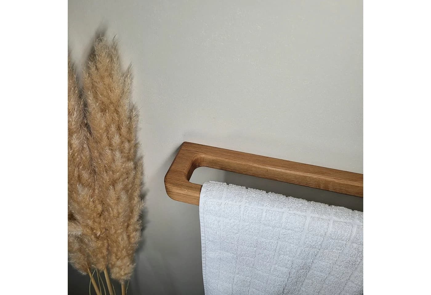 ScandiHooks Handtuchhalter aus massivem Eichenholz Skandinavisch - Bild 4