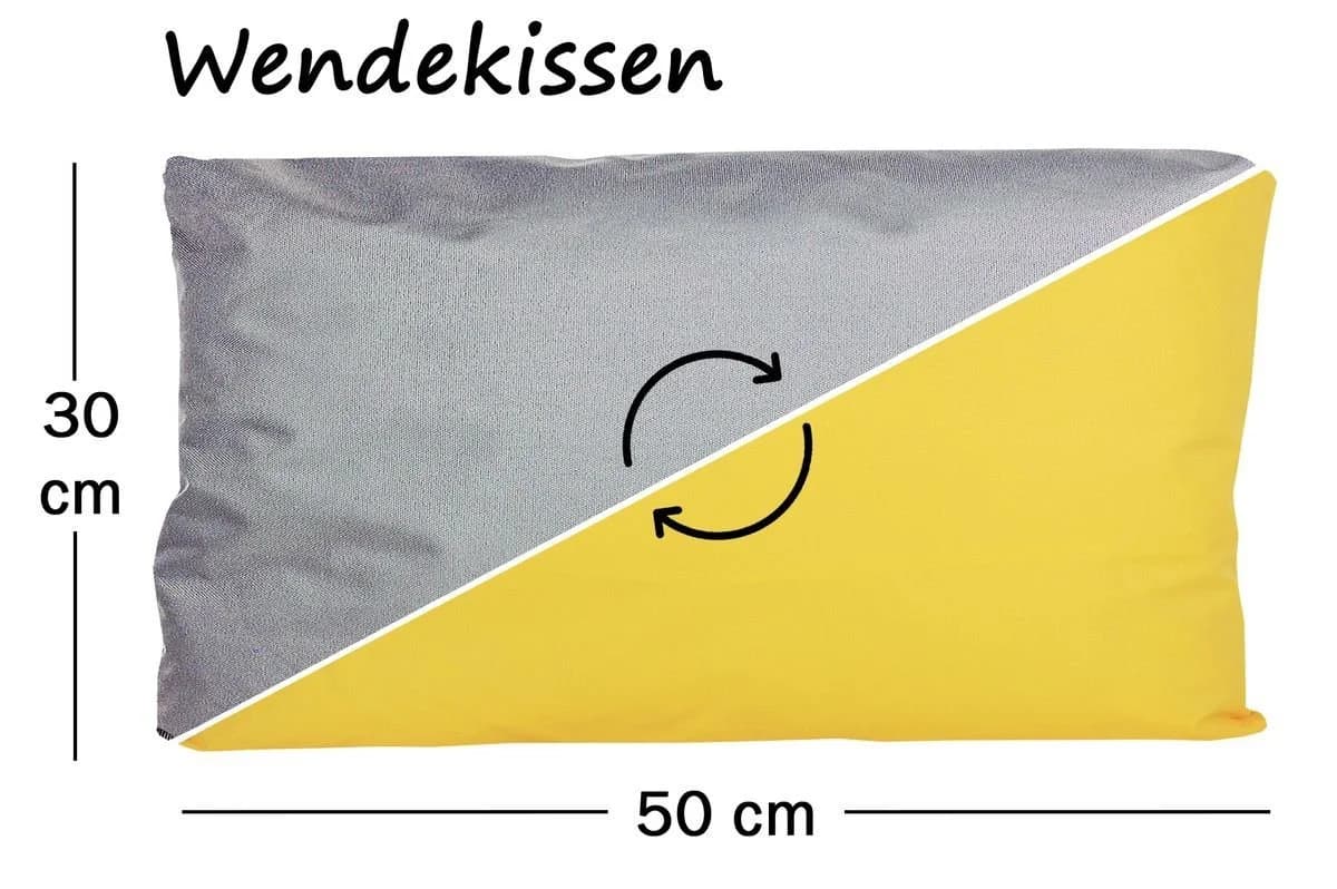 JACK Dekokissen 2-farbiges Wende Outdoor Kissen 30x50cm - Bild 5