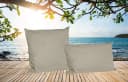 JACK Dekokissen 2er Set Taupe Wasserabweisend Outdoor Bild 1
