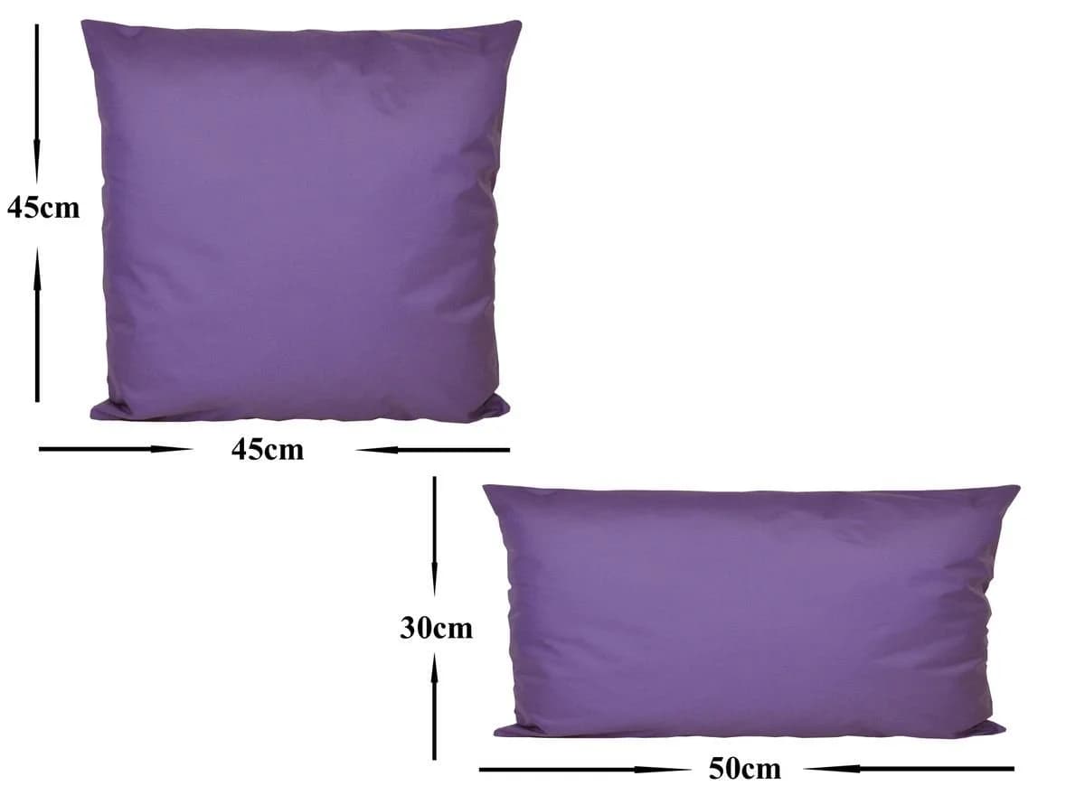 JACK Dekokissen 2er Set Outdoor Lounge Lila mit Lotus-Effekt - Bild 3