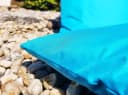 JACK Dekokissen 45x45cm Outdoor Lounge Kissen blau wasserabweisend Bild 4