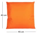 JACK Dekokissen Orange 45x45cm Outdoor Lounge Kissen mit Füllung Bild 3