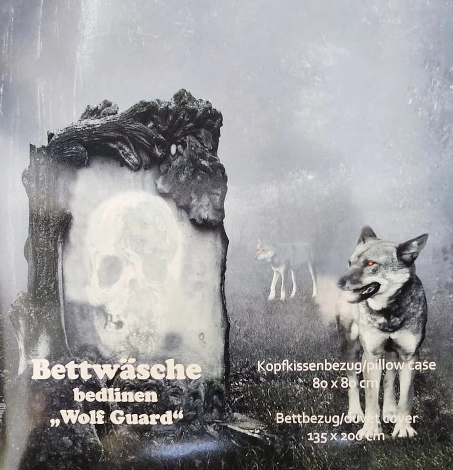 JACK Bettwäsche Microfaser Wolf Guard Grau 2-teilig - Bild 5