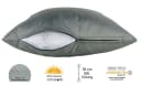 JACK Dekokissen 2x 50x50cm Grau Outdoor Lounge Kissen XXL Füllung Bild 3