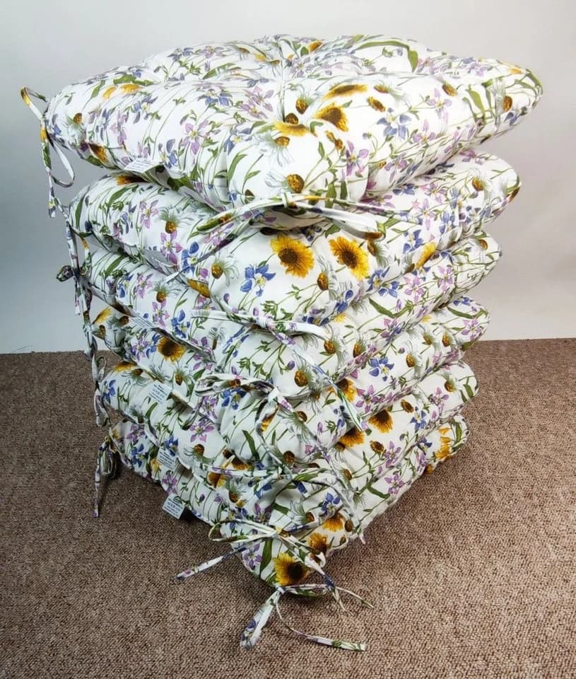 Rattani Sitzkissen Set 6x Stuhlkissen Klara Landhaus - Bild 2