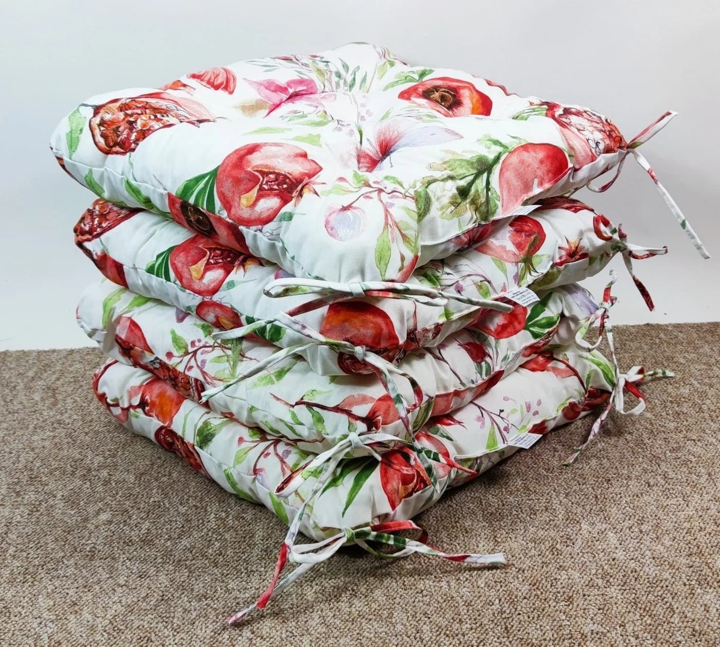 Rattani Sitzkissen Set 4x Klara 42x42cm Baumwolle Landhaus - Bild 2