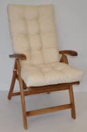 Rattani Hochlehnerauflage Beige Gartenstuhl Polster Bild 1