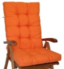 Rattani Hochlehnerauflage Polster für Gartenstuhl Hochlehner Auflage Sylva Gr 120 x 50 cm orange Bild 2