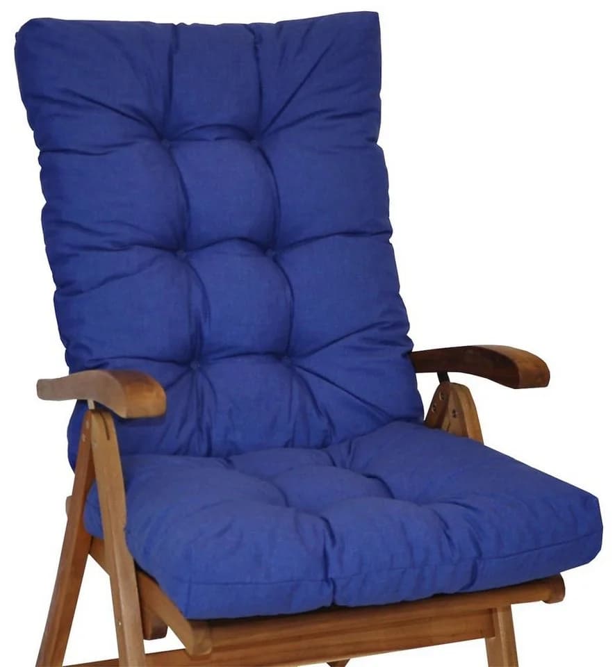 Rattani Hochlehnerauflage Dunkelblau - Bild 2