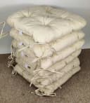 Rattani Stuhlkissen 6x Sitzkissen Klara 42x42cm Beige Bild 2