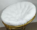 Rattani Sitzkissen Weiß für Rattan Papasansessel 100-120 cm Bild 1