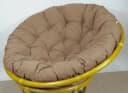 Rattani Sitzkissen für Rattan Papasansessel Beige Braun Bild 2