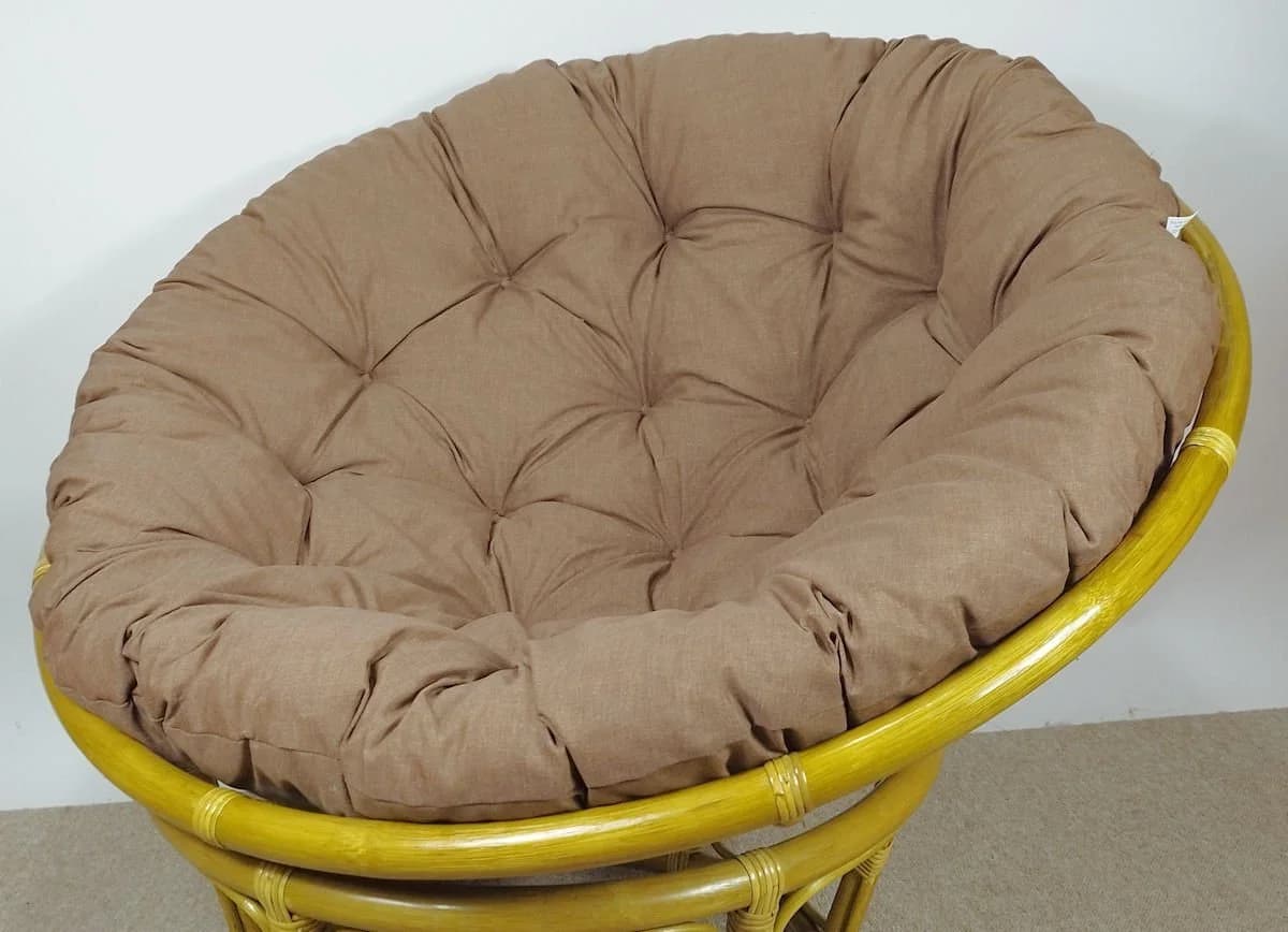 Rattani Sitzkissen für Rattan Papasansessel Beige Braun - Bild 2