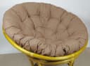 Rattani Sitzkissen für Rattan Papasansessel Beige Braun Bild 3