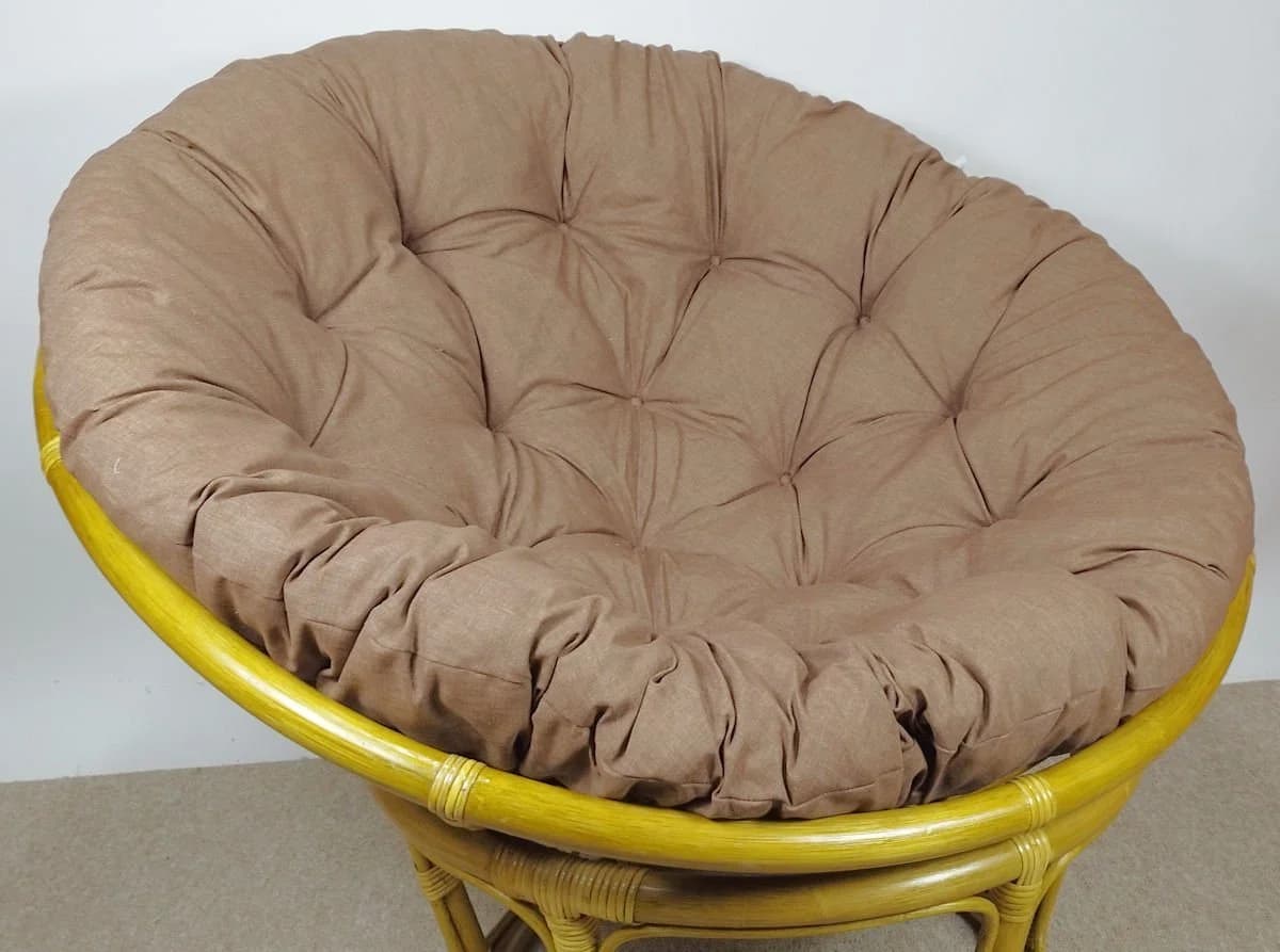 Rattani Sitzkissen für Rattan Papasansessel Beige Braun - Bild 3