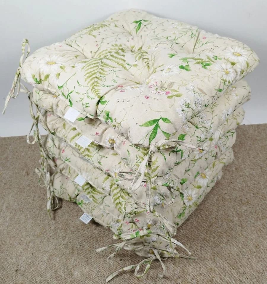 Rattani Stuhlkissen Set 6x Beige 42x42 cm - Bild 2