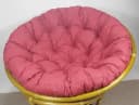 Rattani Sitzkissen Rot für Rattan Papasansessel 100-120 cm Bild 1