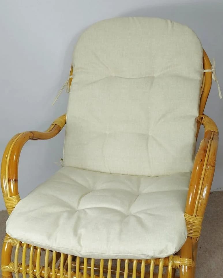 Rattani Sesselauflage Polster Beige für Rattan Schaukelstuhl - Bild 2