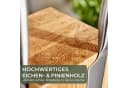 Waldwerk Magnet-Messerblock drehbar aus massivem Eichenholz Bild 4