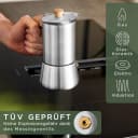 Waldwerk Espressokocher Edelstahl mit Eichenholzgriff für alle Herdarten Bild 1