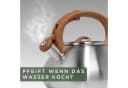 Waldwerk Wasserkessel 2,3L Edelstahl mit Pfeifton für Induktion & Gasherd Bild 5