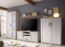 moebel-dich-auf Wohnwand ELEGANCE Landhausstil Lärche mit LED Bild 2