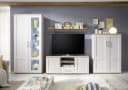 moebel-dich-auf Wohnwand ELEGANCE Landhausstil Lärche mit LED Bild 3