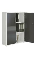 moebel-dich-auf Aktenschrank TABOR 4 Weiß Modular Abschließbar Bild 4
