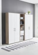 moebel-dich-auf Aktenschrank TABOR 10 Set Beige/Weiß Holzwerkstoff Bild 1